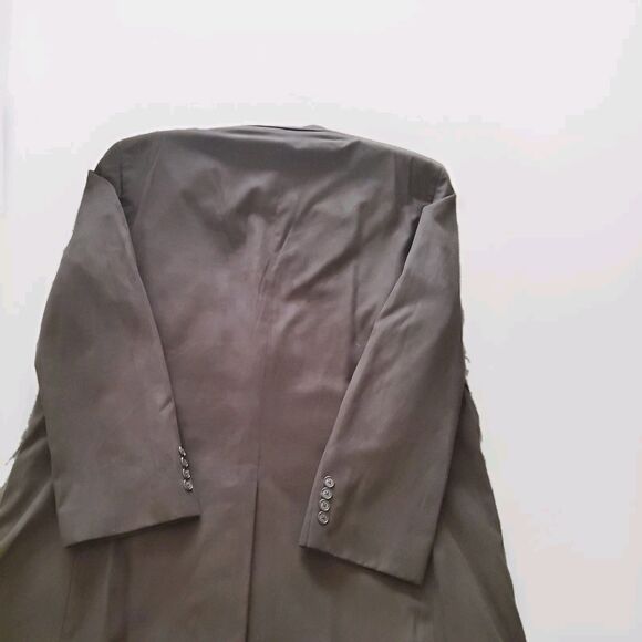 Tasso Elba Men's XXL Dark Brown Suede Blazer Jacket Sport Coat Paisley Lined - Picture 9 of 16